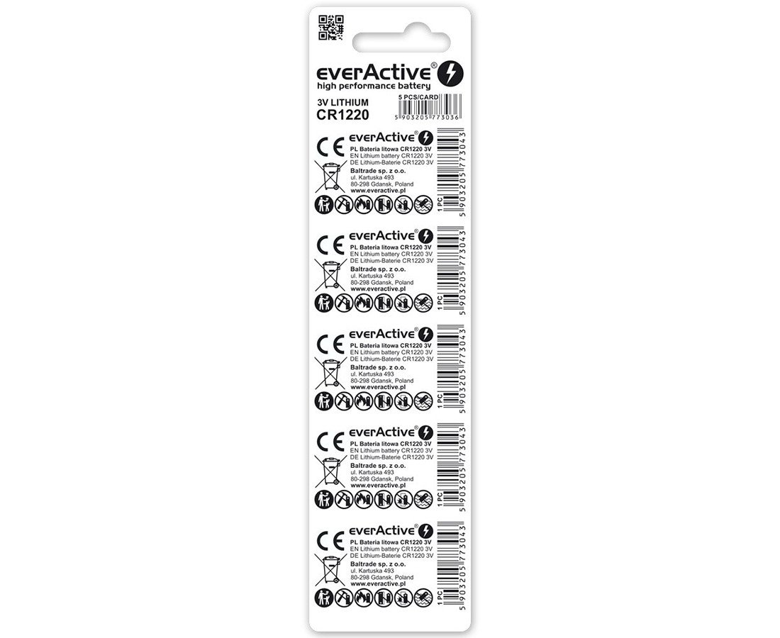 CR1220 everActive Batterie