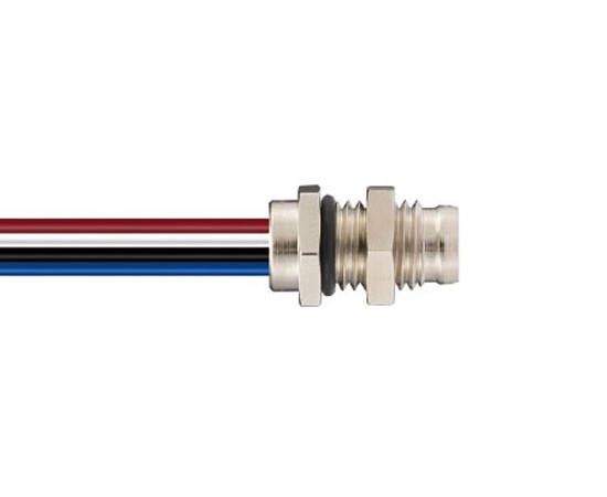 M8 type connector, WAIN M8-M03-BK-M8-W0.25, male, angled, number of contacts: 3