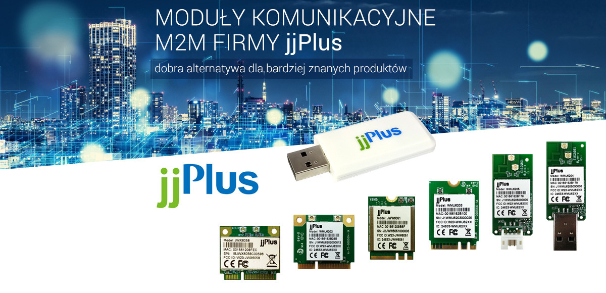 Moduły komunikacyjne M2M firmy jjPlus